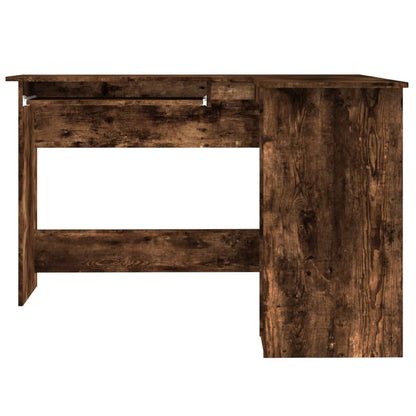 Corner desk 120x140x75 cm processed wood smoked oak color