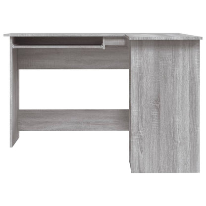 Corner desk 120x140x75 cm processed wood gray sonoma oak color