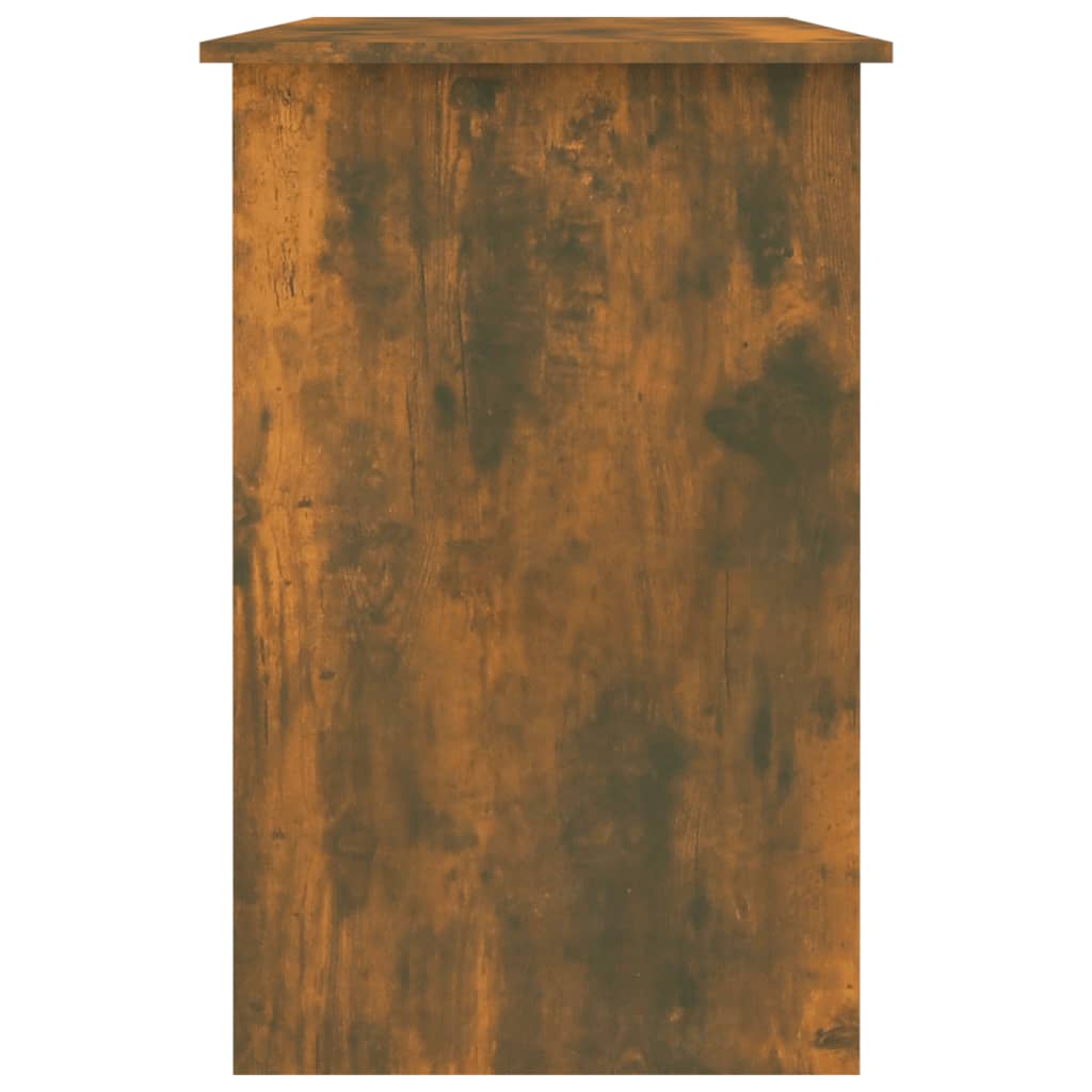 Schreibtisch 100x50x76 cm verarbeitetes Holz in geräucherter Eichenfarbe