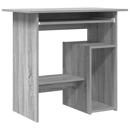 Desk 80x45x74 cm processed wood gray sonoma oak color