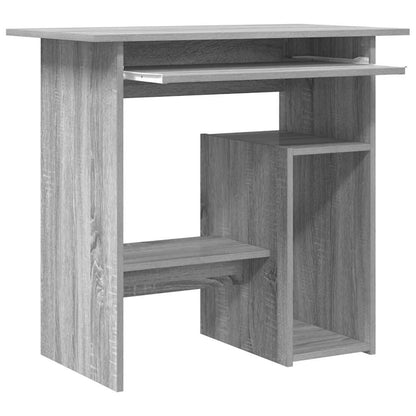 Desk 80x45x74 cm processed wood gray sonoma oak color