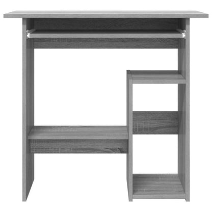 Desk 80x45x74 cm processed wood gray sonoma oak color