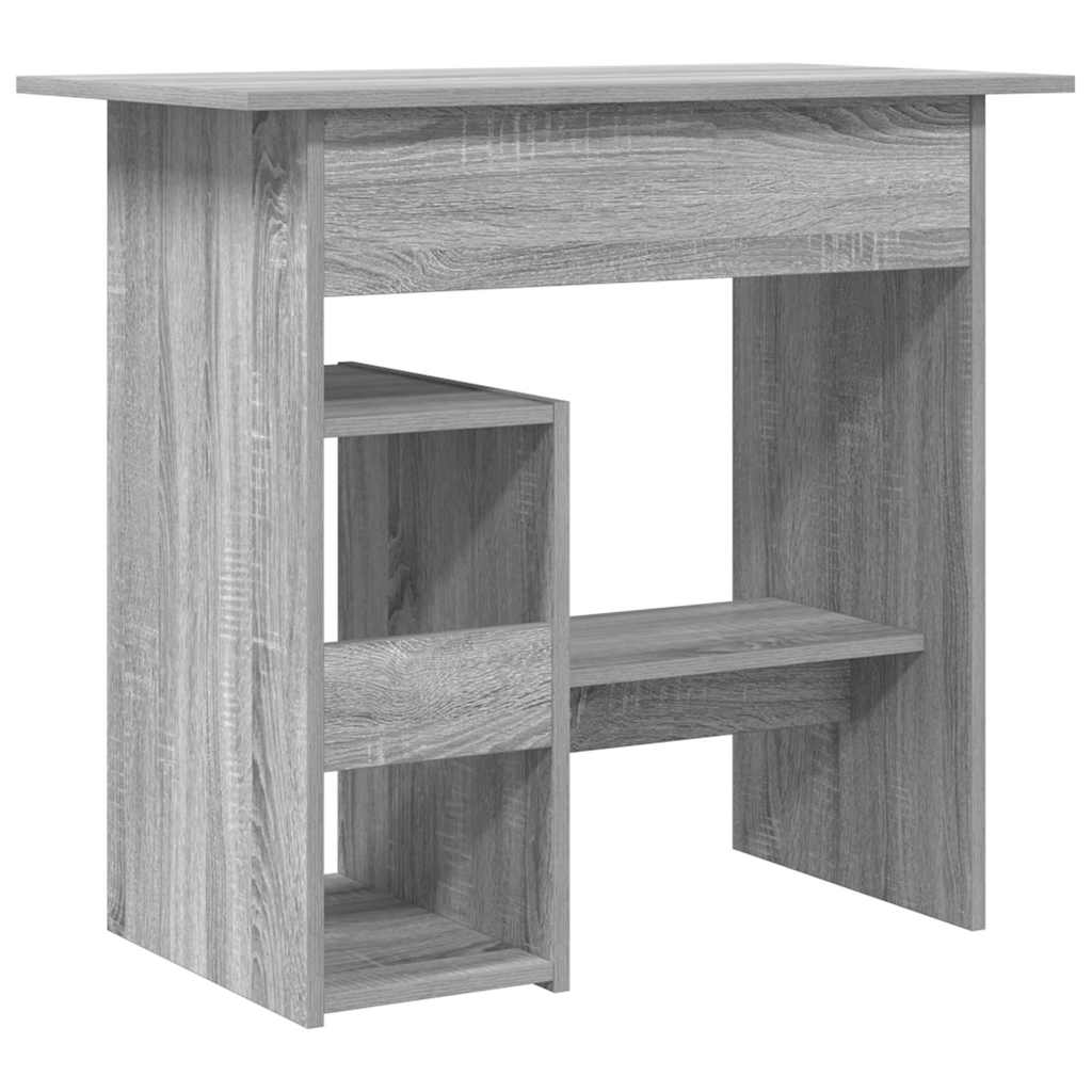 Desk 80x45x74 cm processed wood gray sonoma oak color