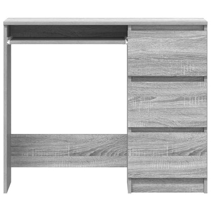 Desk 90x45x76 cm processed wood gray sonoma oak color