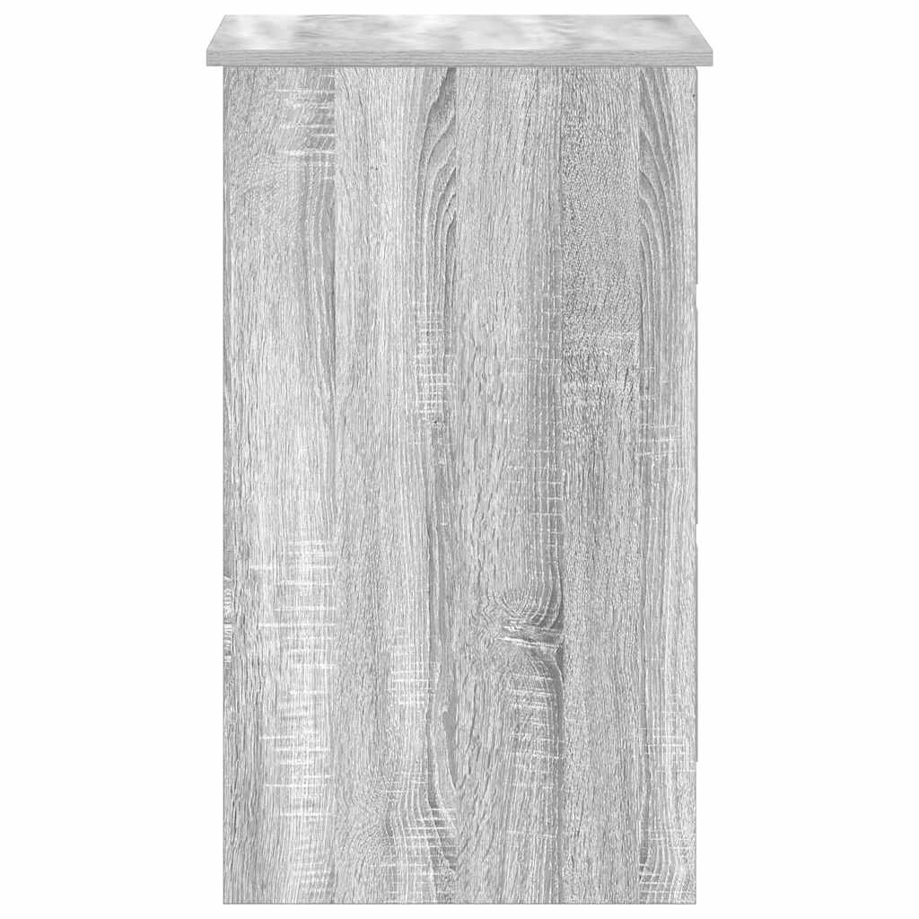Desk 90x45x76 cm processed wood gray sonoma oak color