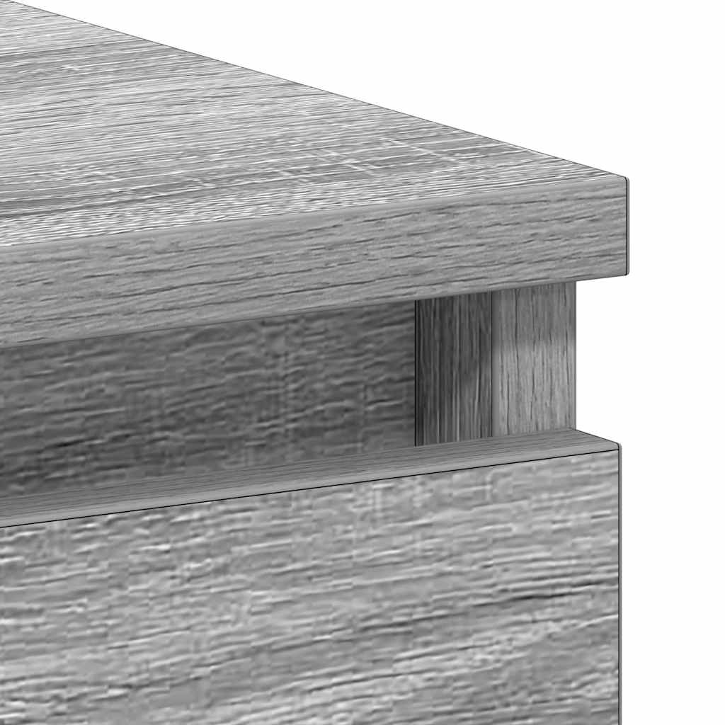 Desk 90x45x76 cm processed wood gray sonoma oak color