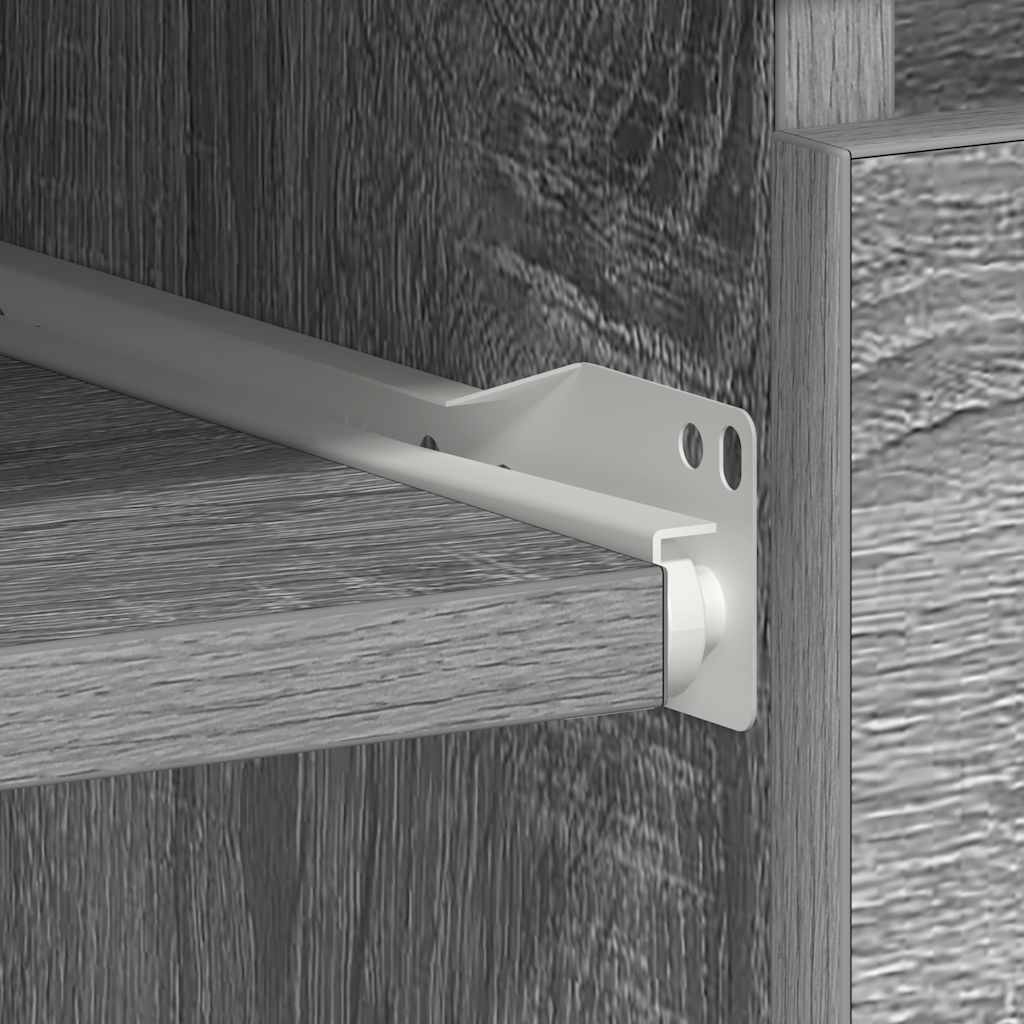 Desk 90x45x76 cm processed wood gray sonoma oak color