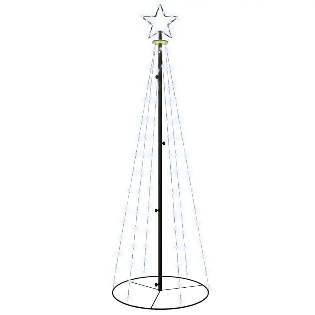 Kegelkerstboom 108 LED's 70x180 cm koudwit