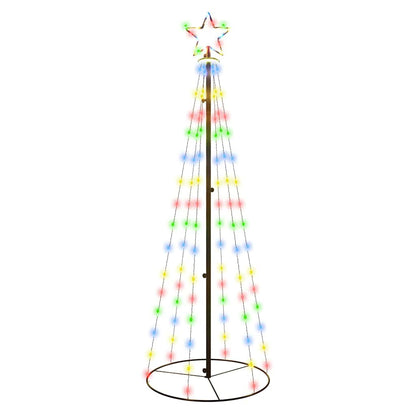 Kegelkerstboom 108 LED's 70x180 cm meerkleurig