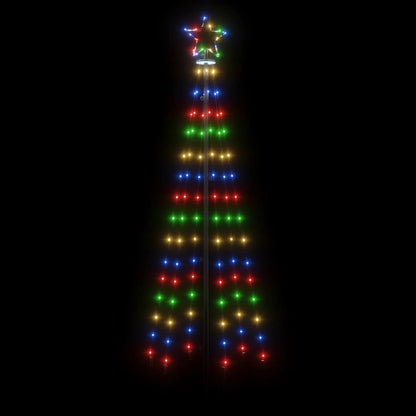 Kegelkerstboom 108 LED's 70x180 cm meerkleurig