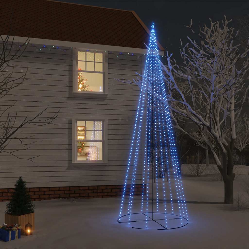 Kegelkerstboom 732 LED's blauw 160x500 cm