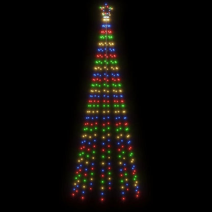 Kerstboom met grondpin 310 LED's meerkleurig 300 cm