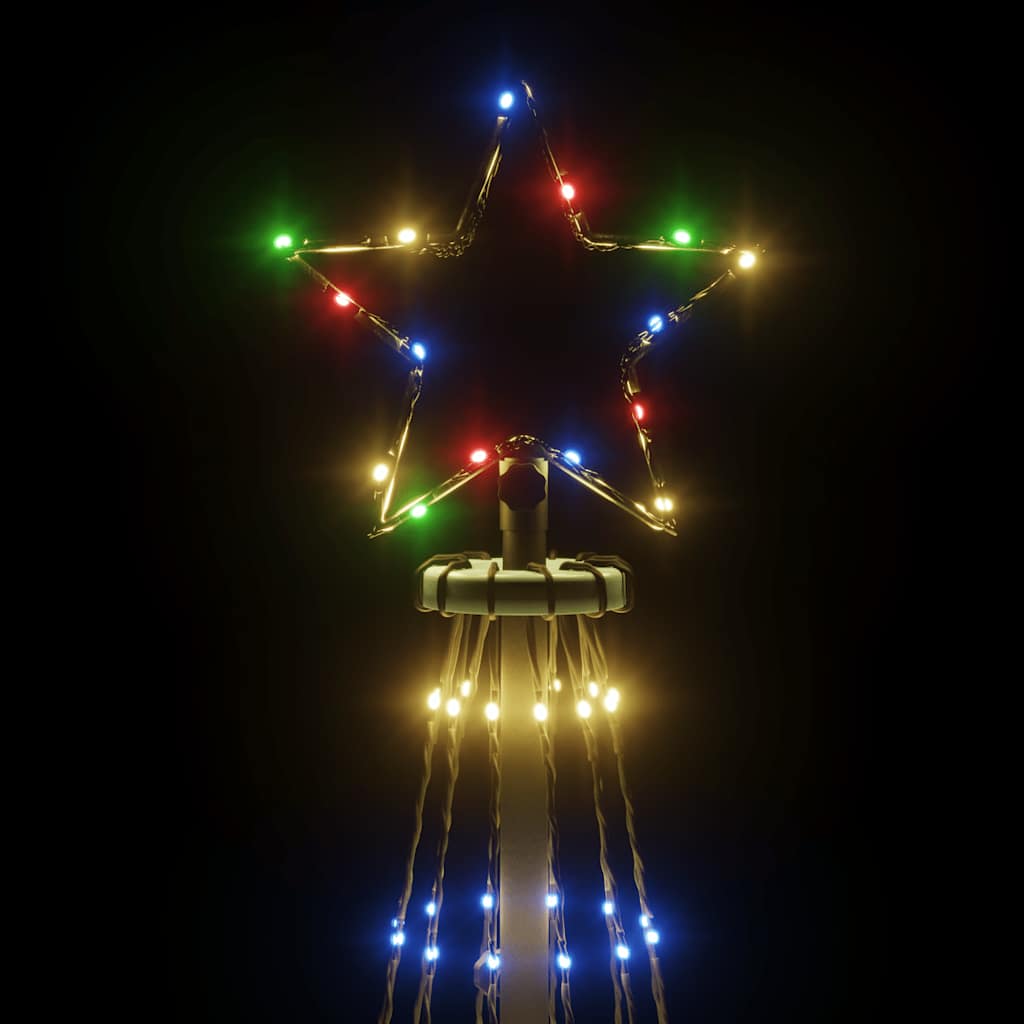 Kerstboom met grondpin 310 LED's meerkleurig 300 cm