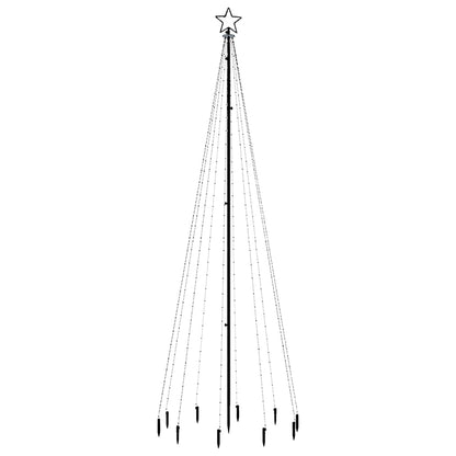 Christmas tree with ground spike 310 LEDs blue 300 cm