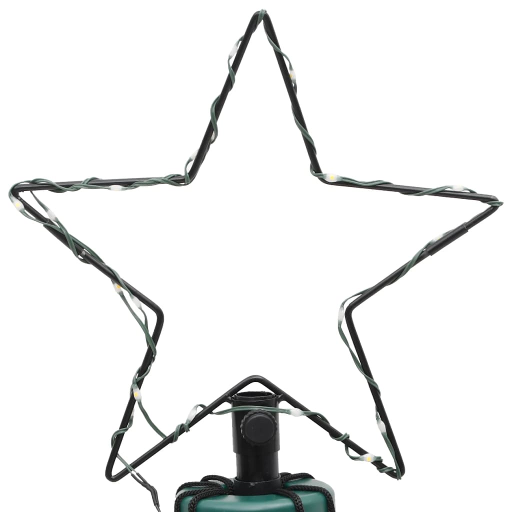 Kerstboom met grondpin 732 LED's koudwit 500 cm