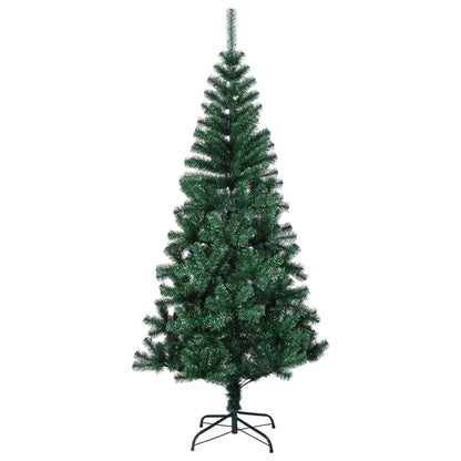 Kunstkerstboom met iriserende uiteinden 150 cm PVC groen