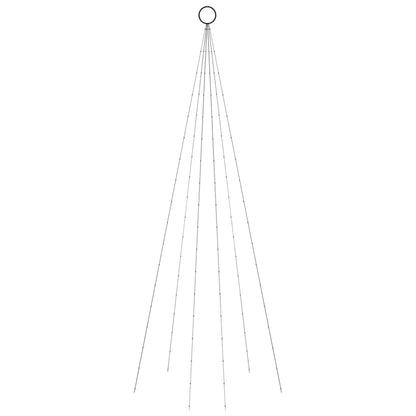 Fahnenmast Weihnachtsbaum 108 LEDs blau 180 cm