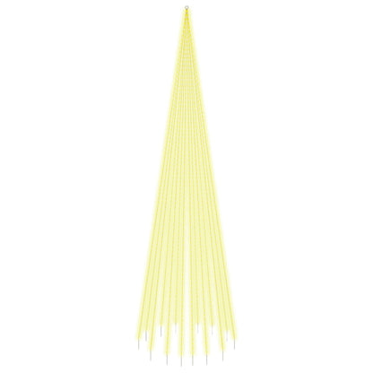 Vlaggenmast kerstboom 1134 LED's warmwit 800 cm