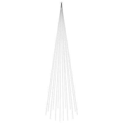 Vlaggenmast kerstboom 1134 LED's blauw 800 cm