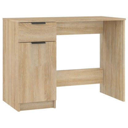 Bureau 100x50x75 cm bewerkt hout sonoma eikenkleurig