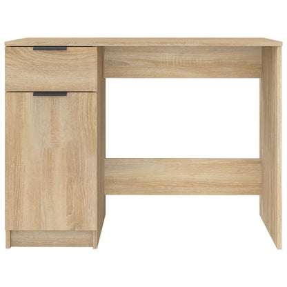 Bureau 100x50x75 cm bewerkt hout sonoma eikenkleurig