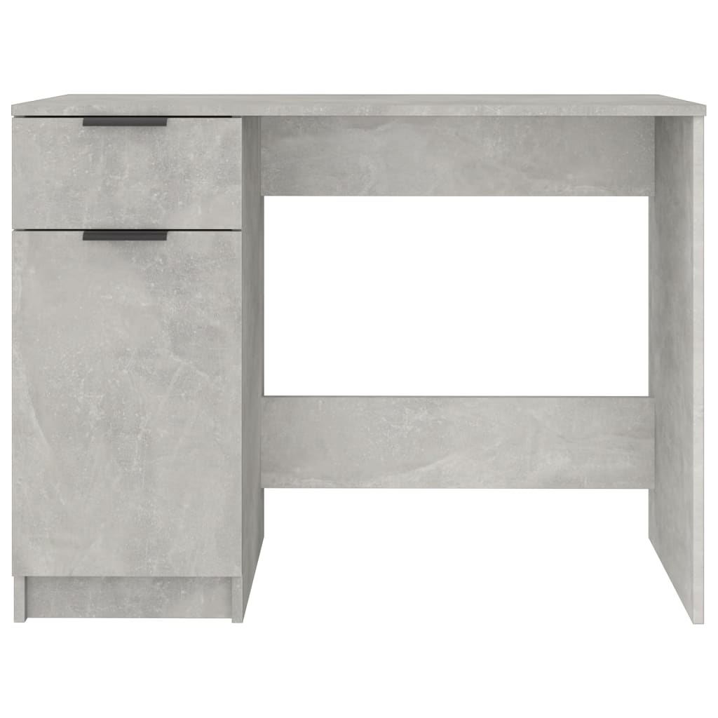 Desk 100x50x75 cm processed wood concrete gray