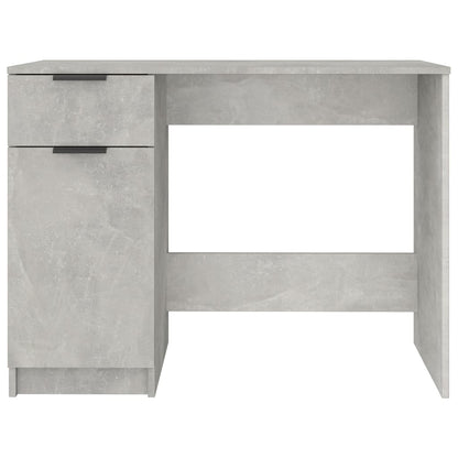 Desk 100x50x75 cm processed wood concrete gray
