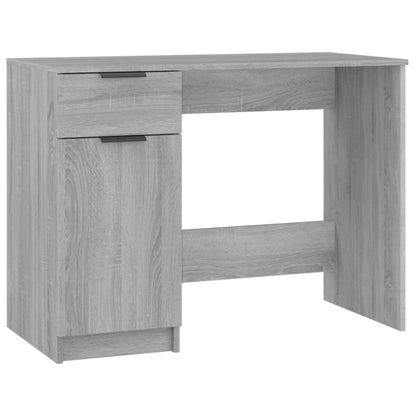 Desk 100x50x75 cm processed wood gray sonoma oak color
