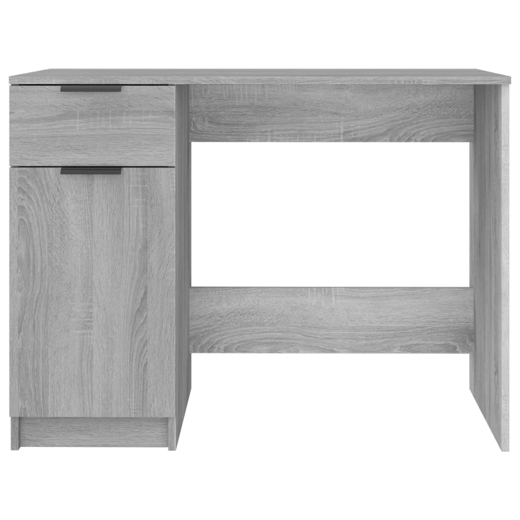 Desk 100x50x75 cm processed wood gray sonoma oak color