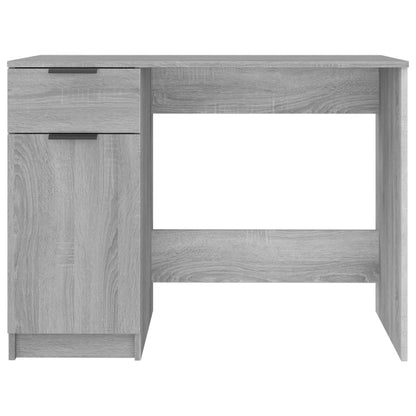 Desk 100x50x75 cm processed wood gray sonoma oak color