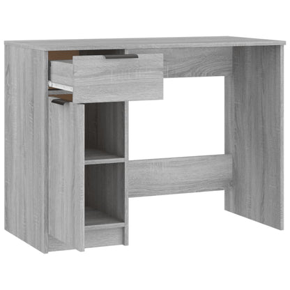 Desk 100x50x75 cm processed wood gray sonoma oak color