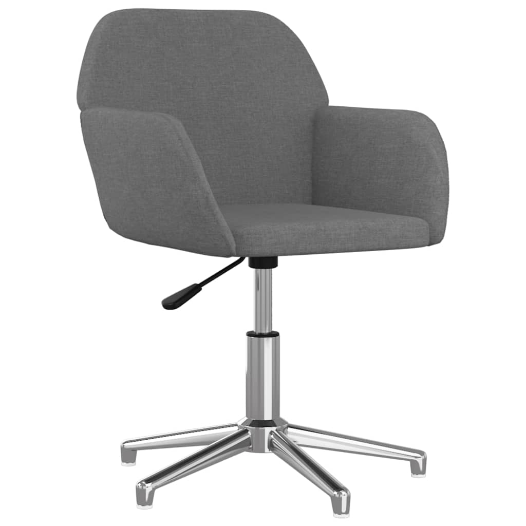 Office chair swivel fabric light gray