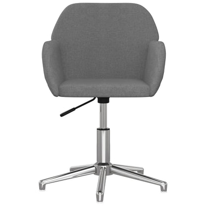 Office chair swivel fabric light gray