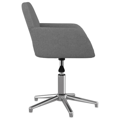Office chair swivel fabric light gray