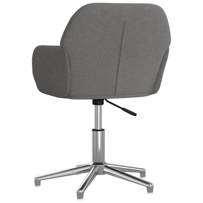 Office chair swivel fabric light gray