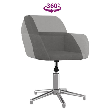 Office chair swivel fabric light gray