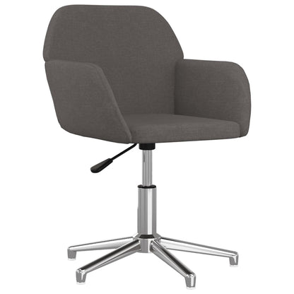 Office chair swivel fabric dark gray