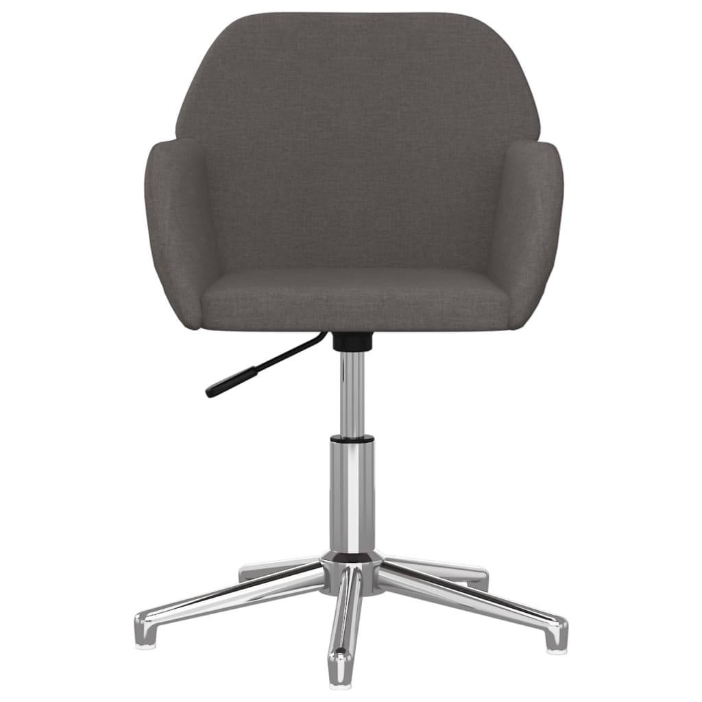 Office chair swivel fabric dark gray