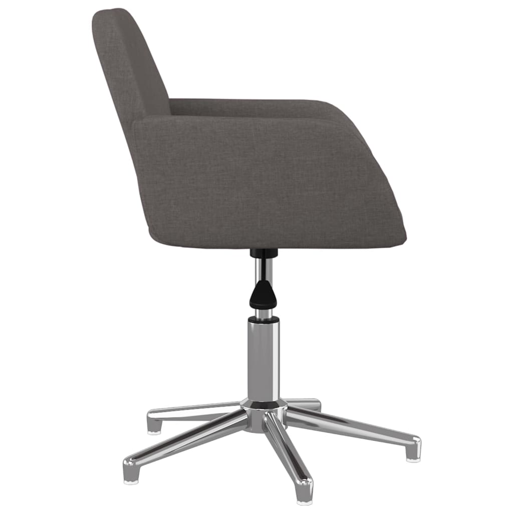 Office chair swivel fabric dark gray