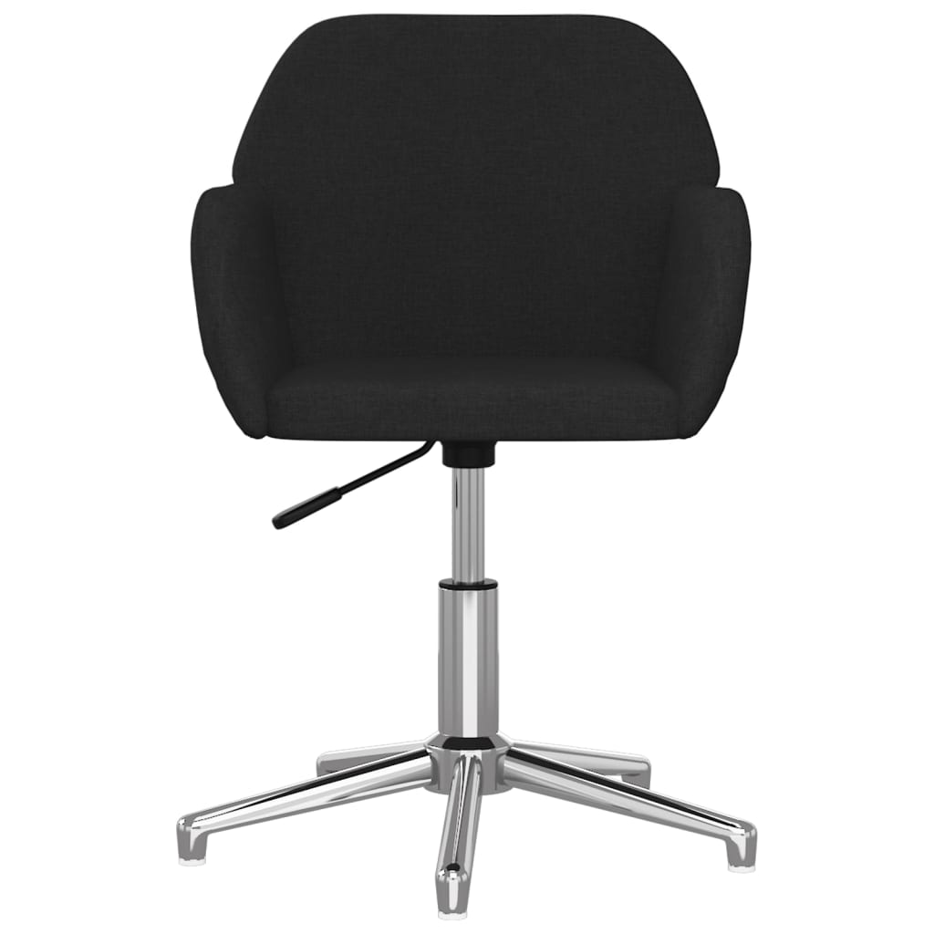 Office chair swivel fabric black