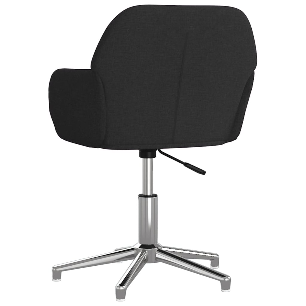 Office chair swivel fabric black