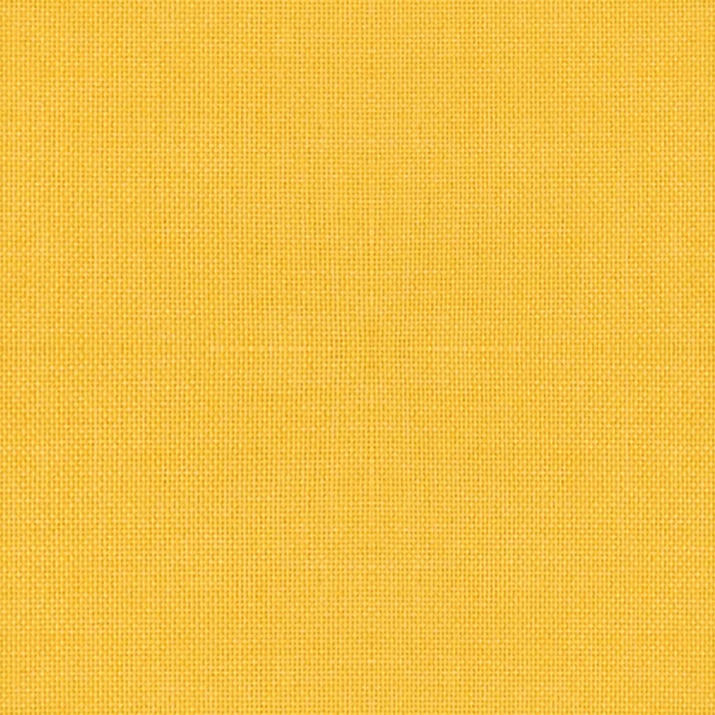 Kantoorstoel draaibaar stof lichtgeel