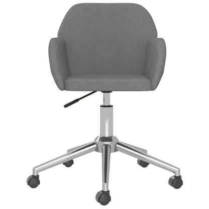 Office chair swivel fabric light gray