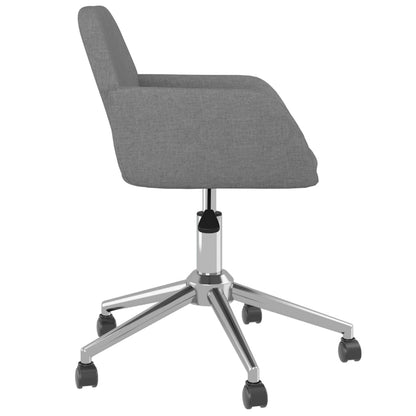Office chair swivel fabric light gray