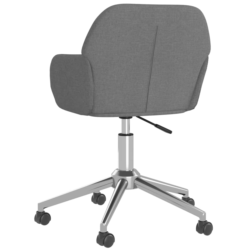 Office chair swivel fabric light gray