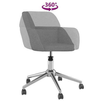 Office chair swivel fabric light gray