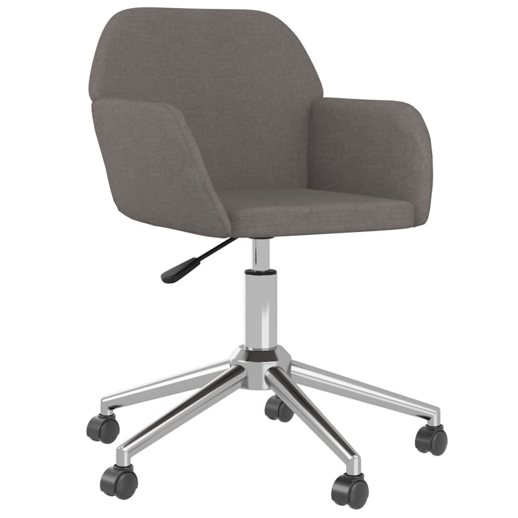 Office chair swivel fabric dark gray
