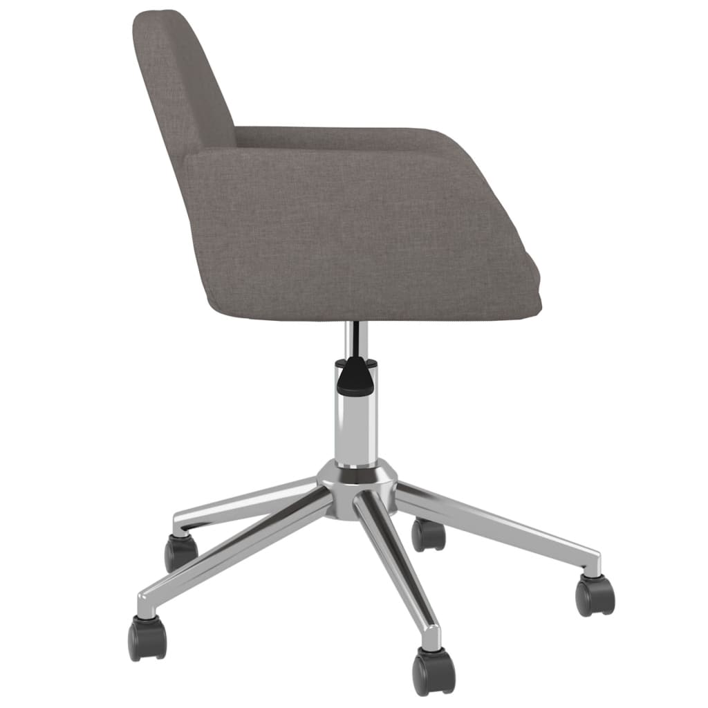 Office chair swivel fabric dark gray