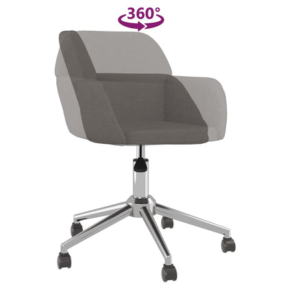 Office chair swivel fabric dark gray