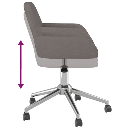 Office chair swivel fabric dark gray
